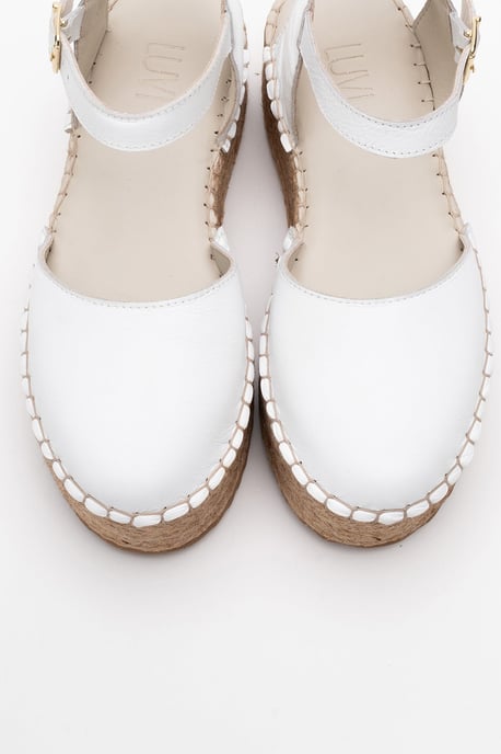 Viba Leren Espadrille Platform Sleehak Sandalen (Dames) - Image 2