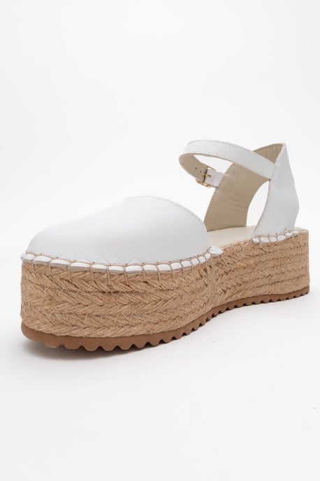 Viba Leren Espadrille Platform Sleehak Sandalen (Dames) - Image 3