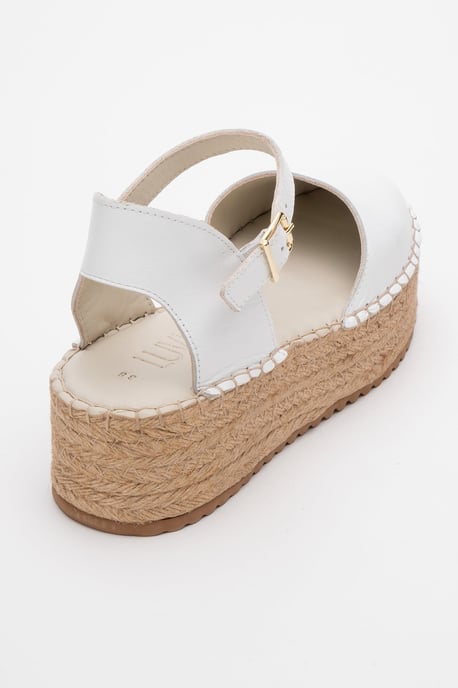 Viba Leren Espadrille Platform Sleehak Sandalen (Dames) - Image 4