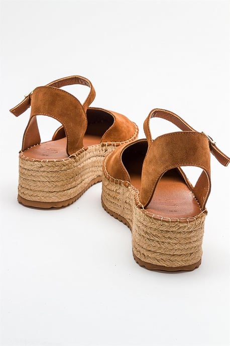 Viba Leren Espadrille Platform Sleehak Sandalen (Dames) - Image 3