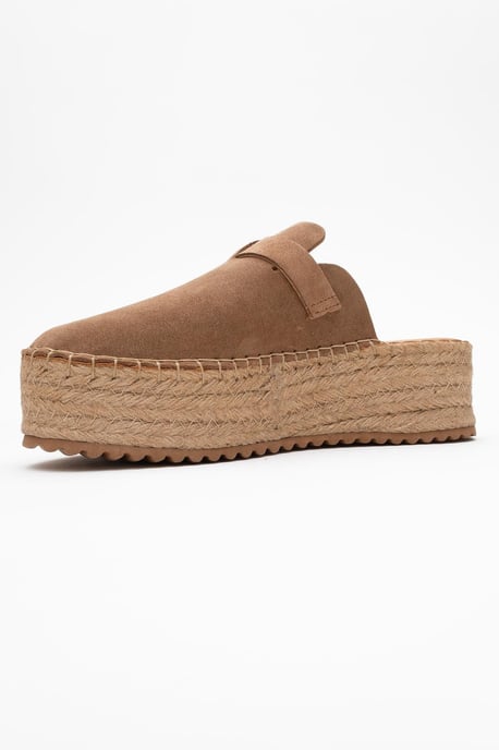 Novas Leren Platform Espadrille Muil (Dames) - Image 2