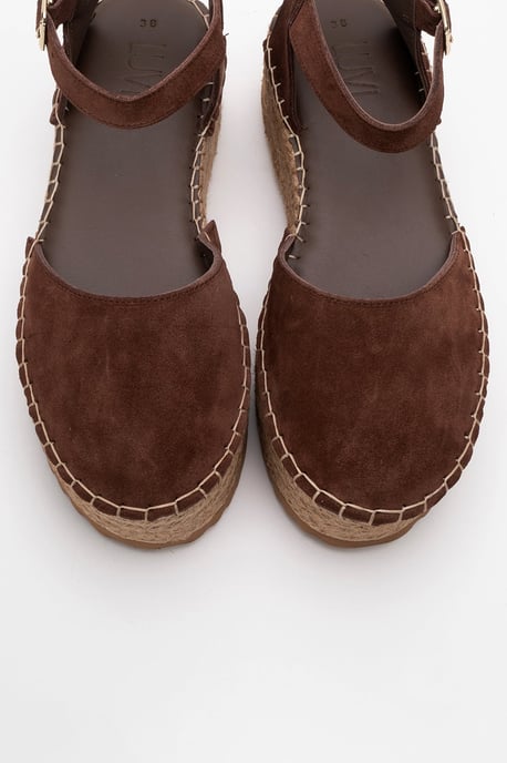 Viba Leren Espadrille Platform Sleehak Sandalen (Dames) - Image 2