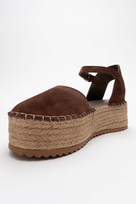 Viba Leren Espadrille Platform Sleehak Sandalen (Dames) - Image 3