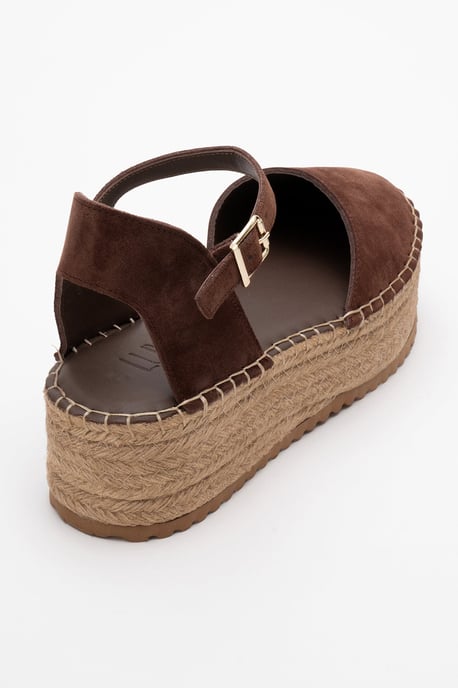 Viba Leren Espadrille Platform Sleehak Sandalen (Dames) - Image 4