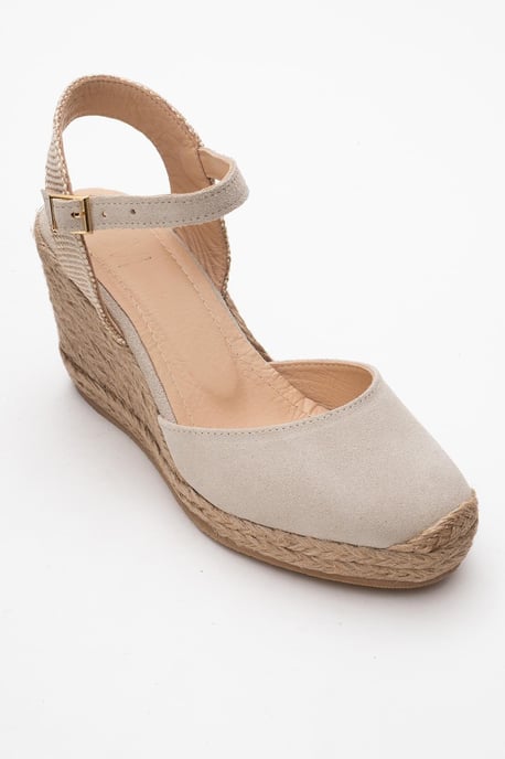Sinta Suède Leren Platform Espadrille (Dames) - Image 1