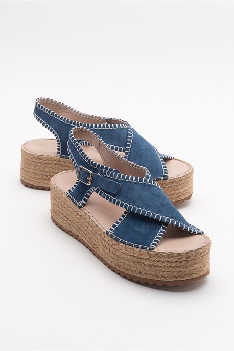Bellezza Leren Plateausandaal (Dames) - Image 1