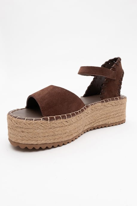 Serez Leren Platform Espadrilles Sandaal (Dames) - Image 4