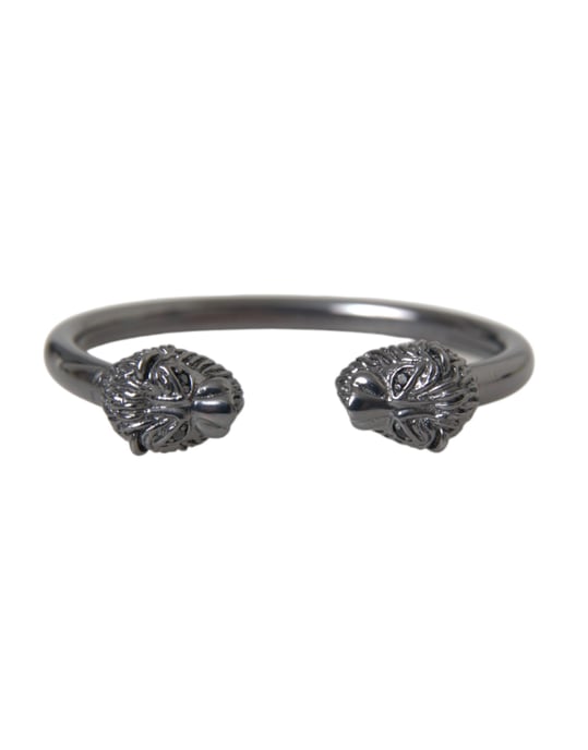 Leeuwenkop Cuff Armband Gunmetal - Image 1