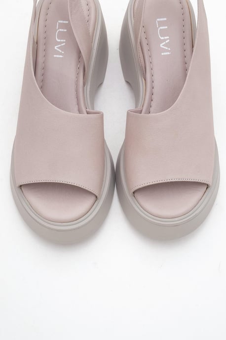 ROY Leren Wedge Sandaal (Dames) - Image 2