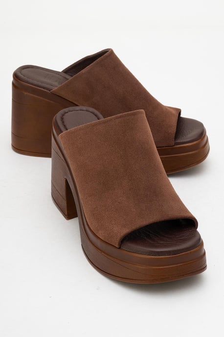 Nola Leer Platform Mules (Women) - Image 2