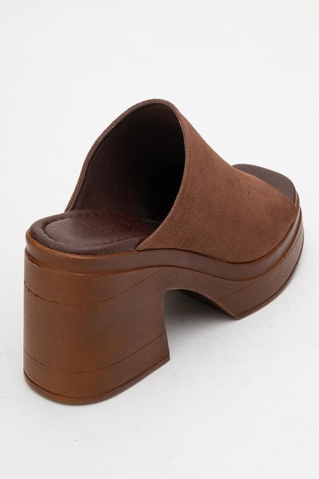 Nola Leer Platform Mules (Women) - Image 3