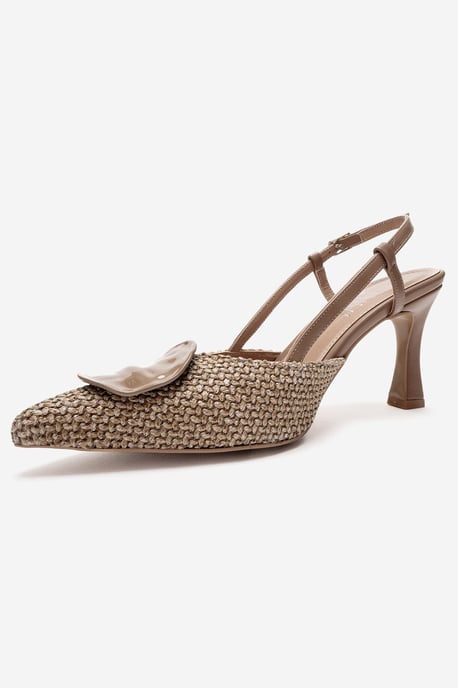 Levia Geweven Pump met Puntige Neus en Slingback - Image 3