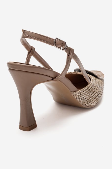 Levia Geweven Pump met Puntige Neus en Slingback - Image 4