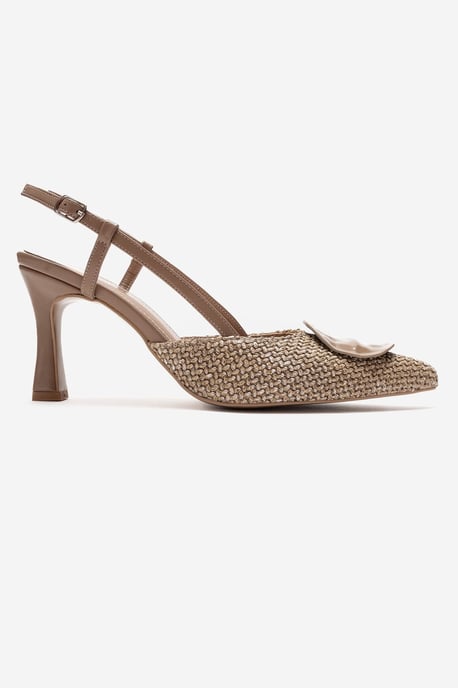 Levia Geweven Pump met Puntige Neus en Slingback - Image 5