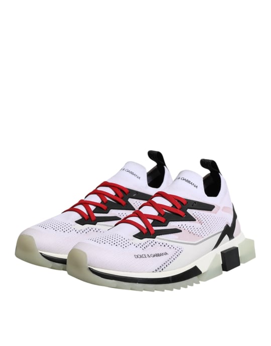 Dolce & Gabbana Witte SORRENTO Sport Stretch Sneakerschoenen - Image 4