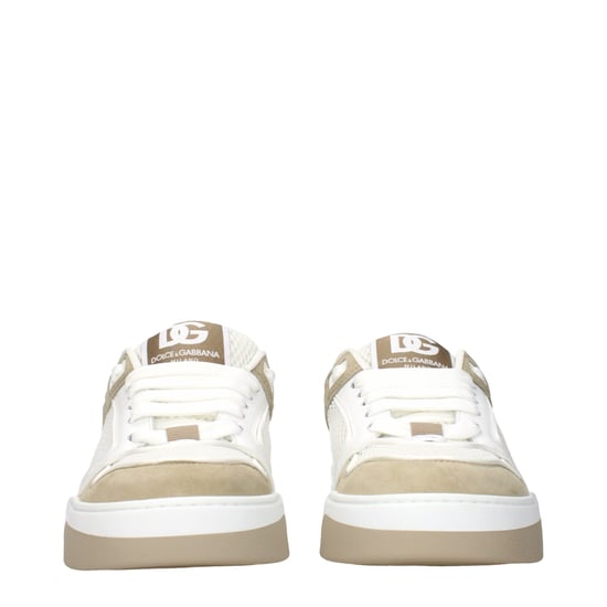 Dolce & Gabbana Witte Stoffen Lage Sneakers - Image 3