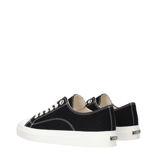 Moschino Zwarte Stoffen Lage Sneakers - Image 4