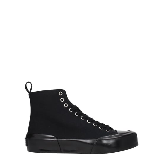 Jil Sander Zwarte Stof Hoge Sneakers - Image 1