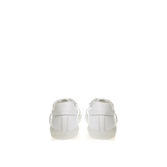 Roberto Cavalli Witte Leren Lage Sneakers - Image 4