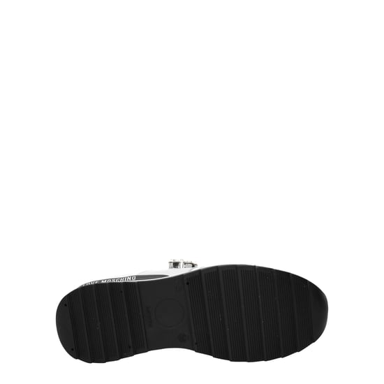 Love Moschino Witte Leren Lage Sneakers - Image 5