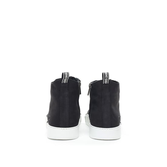 Roberto Cavalli Zwarte Suède Leren Hoge Sneakers - Image 4