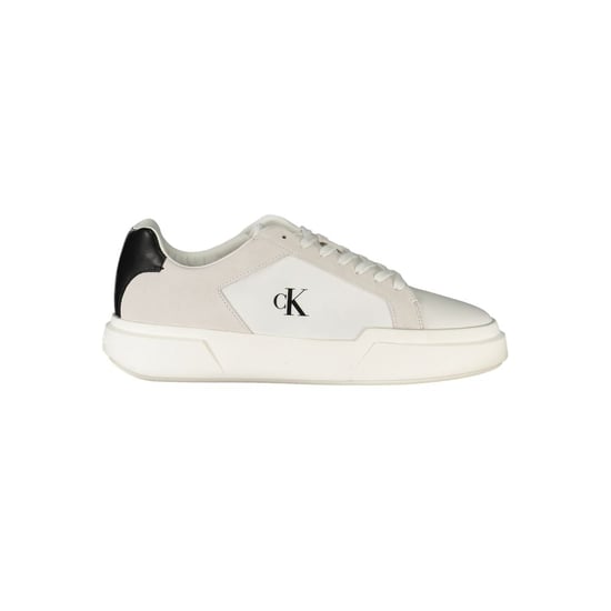 Calvin Klein Bianco Leren Heren Sneakers - Image 1