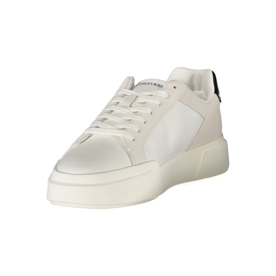 Calvin Klein Bianco Leren Heren Sneakers - Image 3