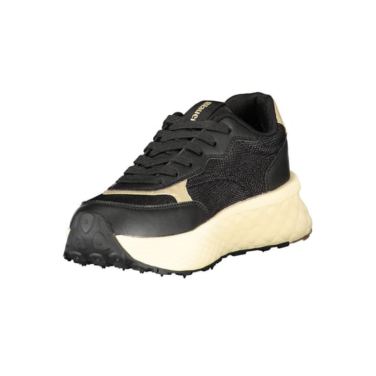 Blauer Zwarte Leren Dames Sneakers - Image 3
