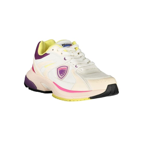 Blauer Witte Polyurethane Dames Sneaker - Image 2