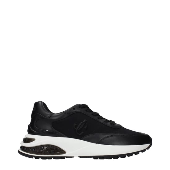 Jimmy Choo Zwarte Stoffen Sport Sneakers - Image 1
