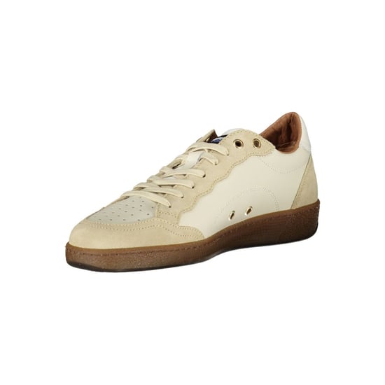 Blauer Witte Leren Heren Sneakers - Image 3