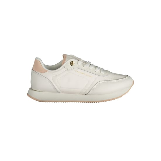 Tommy Hilfiger Bianco Leren Dames Sneaker - Image 1