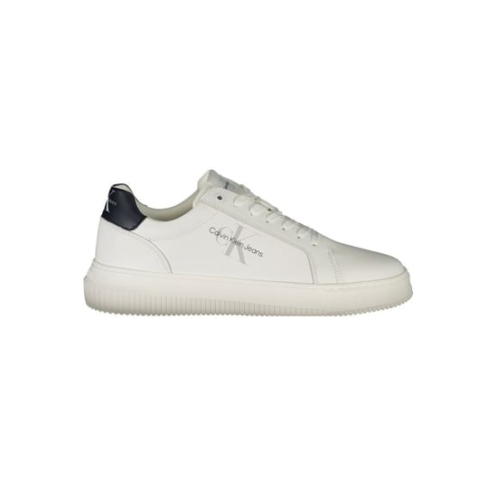 Calvin Klein Bianco Leren Heren Sneakers - Image 1