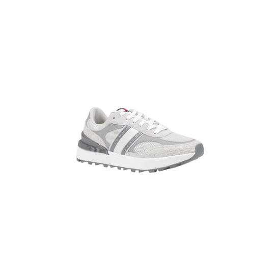 Tommy Hilfiger Jeans Grijze Suède Leren Sport Sneakers - Image 2