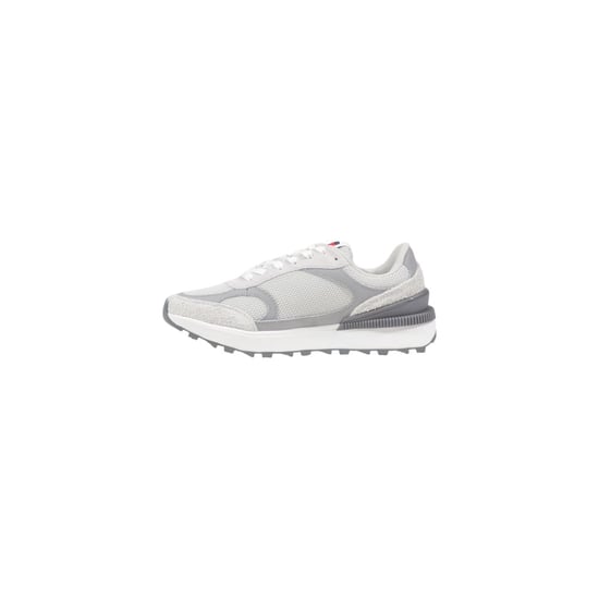 Tommy Hilfiger Jeans Grijze Suède Leren Sport Sneakers - Image 3