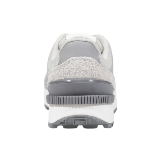 Tommy Hilfiger Jeans Grijze Suède Leren Sport Sneakers - Image 4