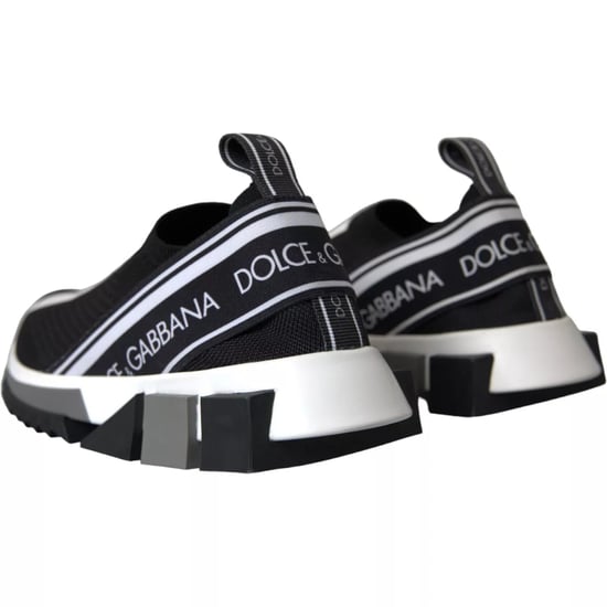 Dolce & Gabbana Zwarte Witte Slip On Sorrento Sneakers Schoenen - Image 2