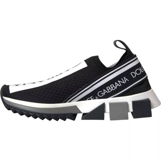 Dolce & Gabbana Zwarte Witte Slip On Sorrento Sneakers Schoenen - Image 4
