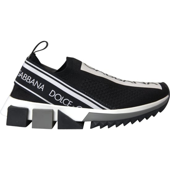 Dolce & Gabbana Zwarte Witte Slip On Sorrento Sneakers Schoenen - Image 5