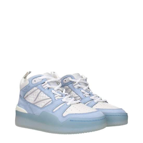 Moncler Witte Leren Hoge Sneakers - Image 2