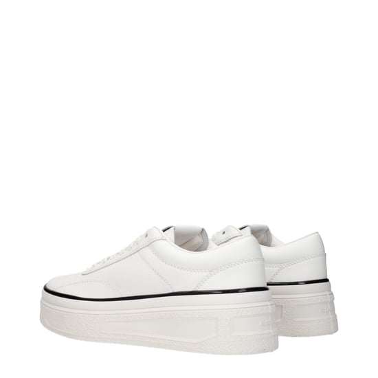 Jil Sander Witte Leren Platform Sneakers - Image 4