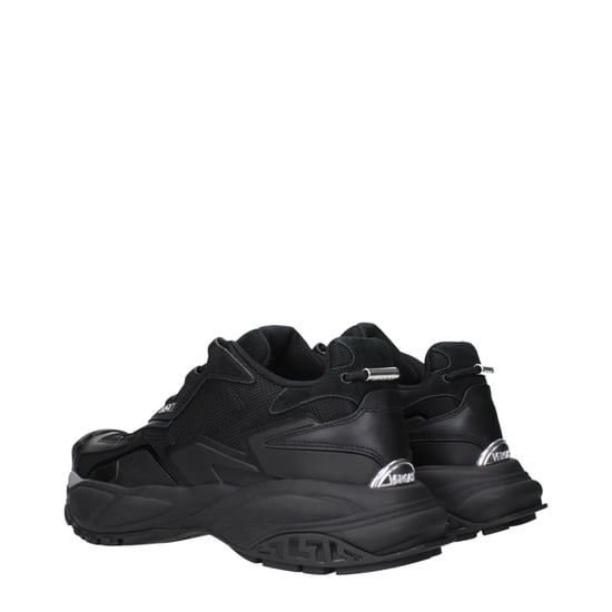 Versace Zwarte Stoffen Sport Sneakers - Image 4