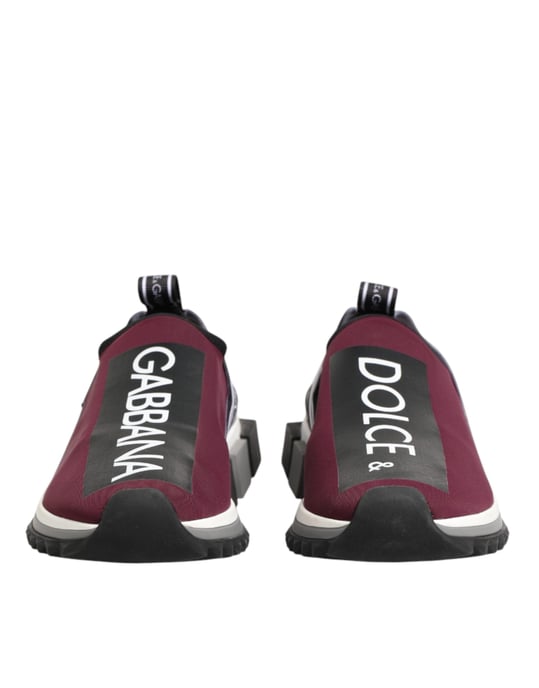Dolce & Gabbana Bordeaux Sleehakken Sorrento Heren Sneakerschoenen - Image 3