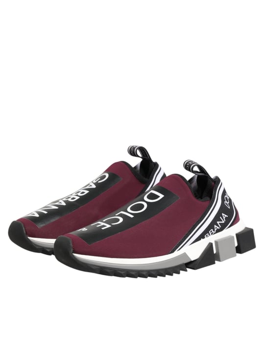 Dolce & Gabbana Bordeaux Sleehakken Sorrento Heren Sneakerschoenen - Image 5