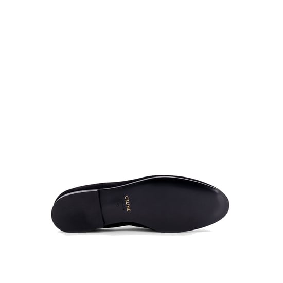 Celine fluwelen loafers met geborduurd triomphe-logo - Image 4