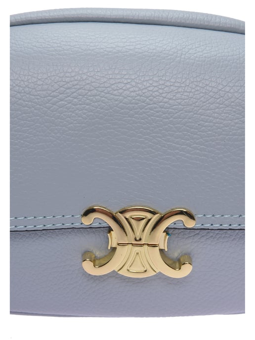 Luisa Vannini Turquoise Rundleer Tas - Image 3
