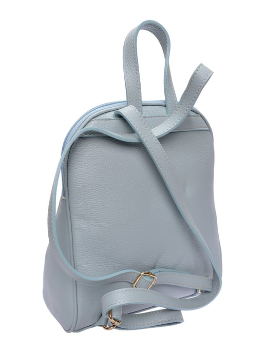 Anna Luchini Turquoise Rundleer Tas - Image 2