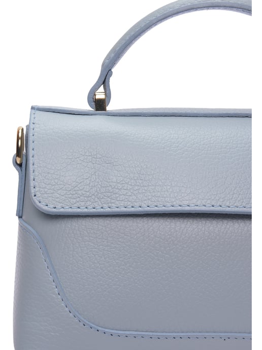 Luisa Vannini Turquoise Rundleer Tas - Image 3