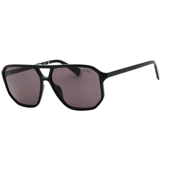 Guess Zonnebril Met Glanzend Zwart Montuur En Rookkleurige Glazen - Image 1