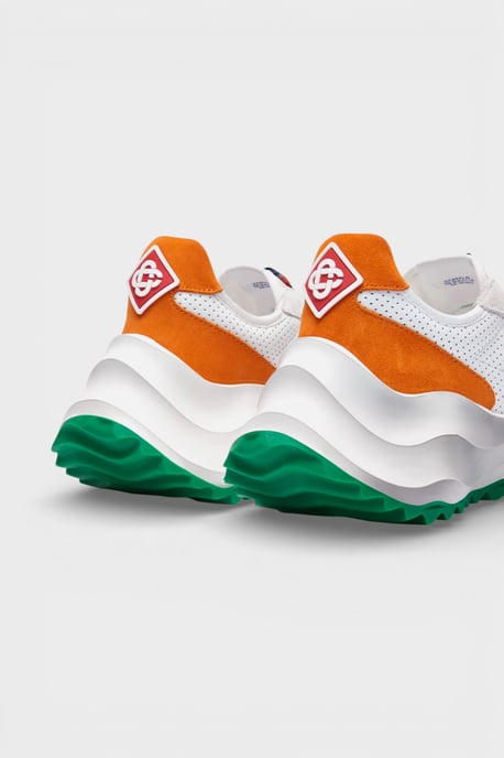 Casablanca Atlantis Sneakers Met Oranje Details En Witte Schoenen - Image 4